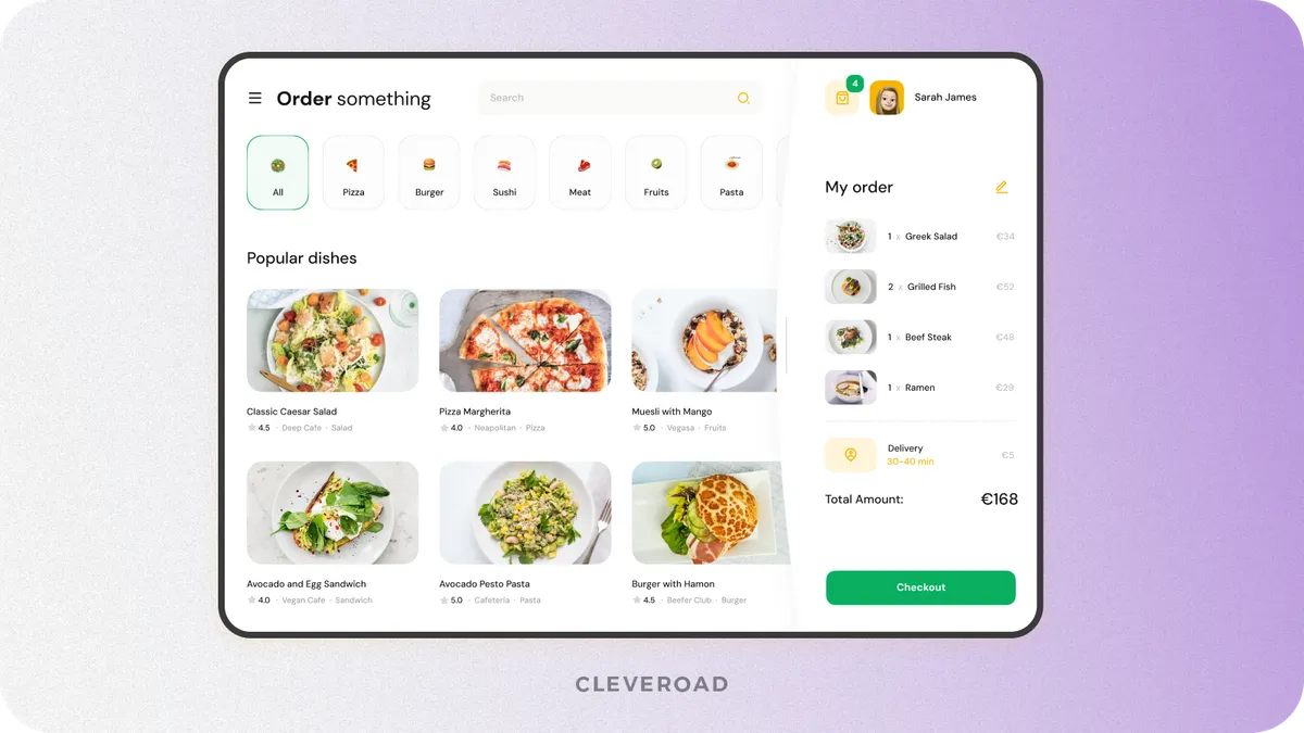 How to create a food ordering website